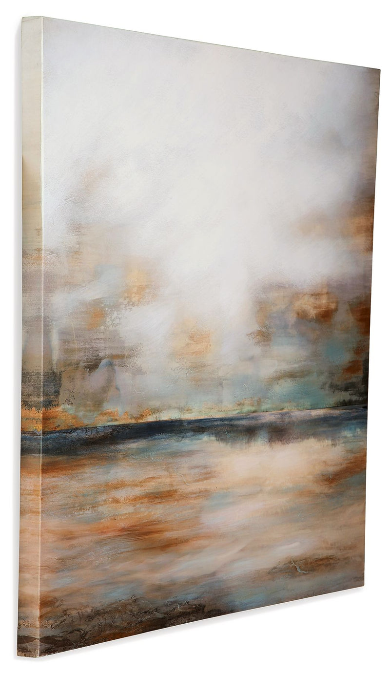 Weatheridge - Wall Art - Grey / Gold - R&R Furniture Gallery (Fountain Valley, CA)