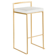 Lumi Source Fuji contemporary glam barstool with quality construction, featuring a sleek design and modern style for stool sets.