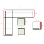 Outdoor Wicker Conversation Set With Cushions, All Weather - R&R Furniture Gallery (Fountain Valley, CA)