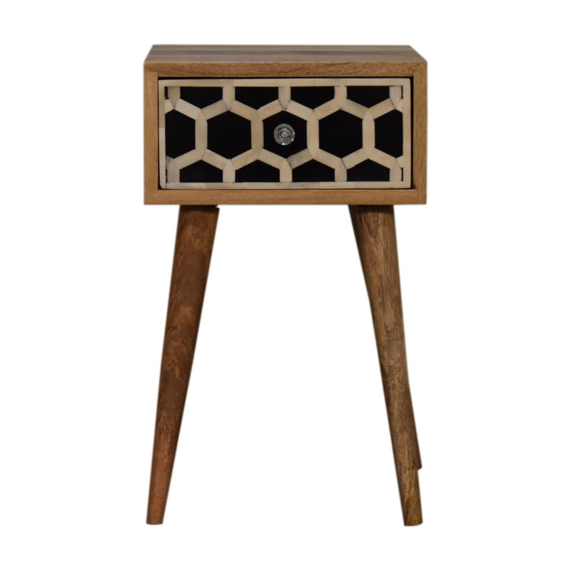 Inlay Bone Inlay Drawer Nightstand - R&R Furniture Gallery (Fountain Valley, CA)