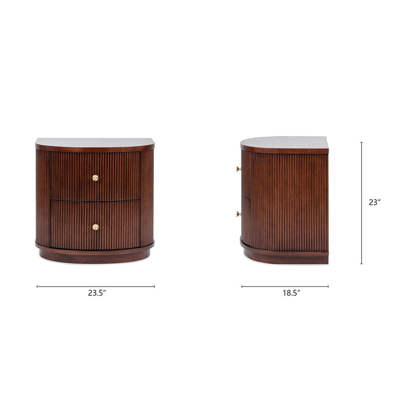 Valentine - 2 Drawer Storage Side Table - R&R Furniture Gallery (Fountain Valley, CA)