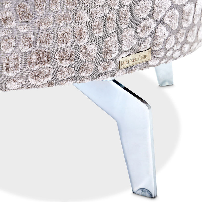 Dion - Accent Chair Chair - Stone / Silver - R&R Furniture Gallery (Fountain Valley, CA)