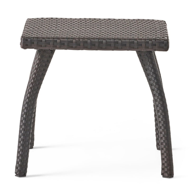 Luminant - Outdoor Side Table With Iron Frame - Brown - R&R Furniture Gallery (Fountain Valley, CA)