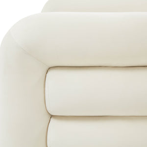 Curves - Velvet Lounge Chair - R&R Furniture Gallery (Fountain Valley, CA)