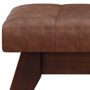 Draper - Upholstered Mid Century Tufted Ottoman Bench - R&R Furniture Gallery (Fountain Valley, CA)