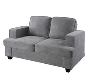 Modern Loveseat, Comfortable 2 Seater Couch With Deep Seating, Loose Back Cushions, Wide Arms - R&R Furniture Gallery (Fountain Valley, CA)