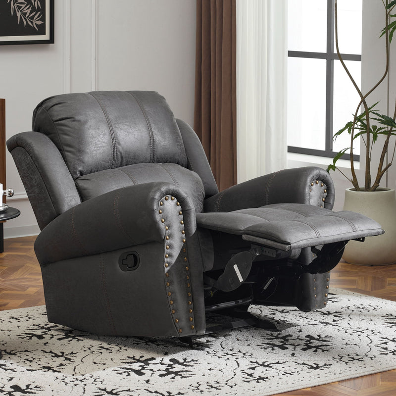 Wide Standard Manual Glider Recliner - R&R Furniture Gallery (Fountain Valley, CA)
