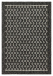 Sunshine - 5'3" X 7'3" Indoor, Outdoor Polypropylene Area Rug - Anthracite - R&R Furniture Gallery (Fountain Valley, CA)