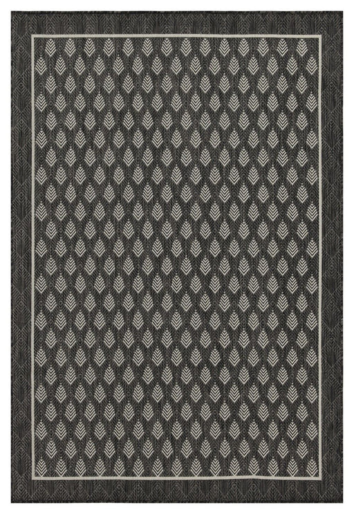 Sunshine - 5'3" X 7'3" Indoor, Outdoor Polypropylene Area Rug - Anthracite - R&R Furniture Gallery (Fountain Valley, CA)
