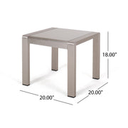 Cape Coral - Contemporary Side Table With Frosted Glass Top - R&R Furniture Gallery (Fountain Valley, CA)