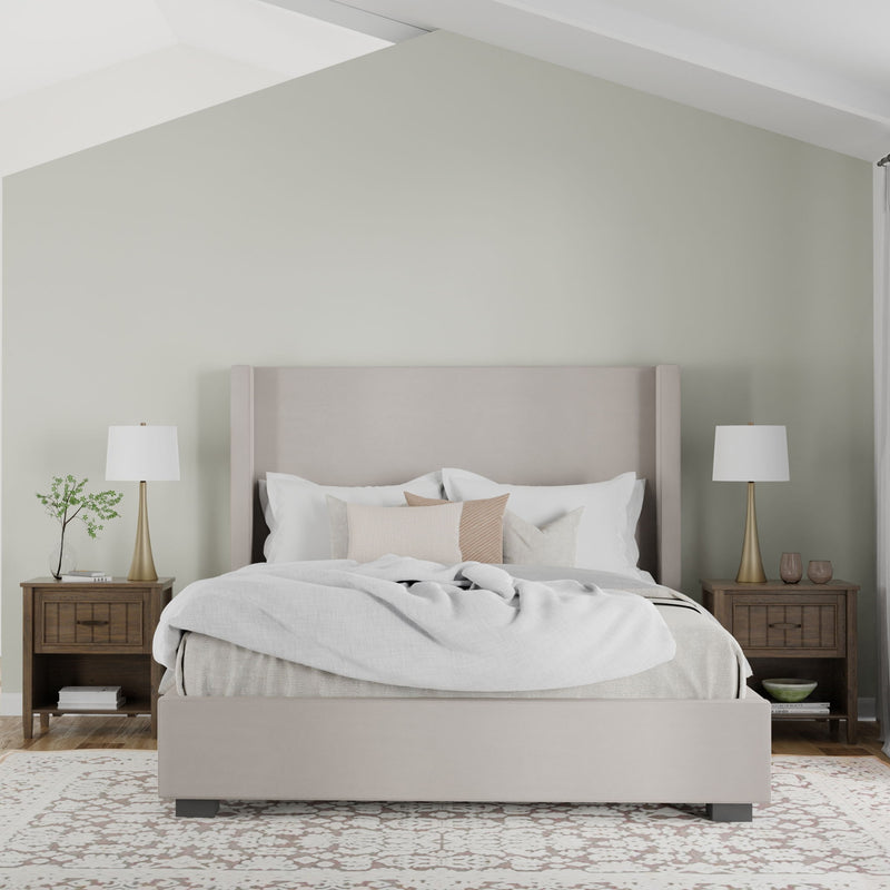 Lev - Bedside Table - Smoky Brown - R&R Furniture Gallery (Fountain Valley, CA)