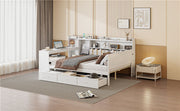 Daybed With 3 Drawers USB Ports And Desk - R&R Furniture Gallery (Fountain Valley, CA)