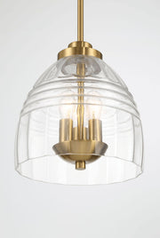 Ember - 3 Candle Lights Chain Pendant - Clear / Gold - R&R Furniture Gallery (Fountain Valley, CA)