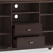 Artisan - Tall TV Media Stand - Dark Chestnut Brown - R&R Furniture Gallery (Fountain Valley, CA)