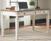 Realyn - Home Office Lift Top Desk - White / Brown - R&R Furniture Gallery (Fountain Valley, CA)