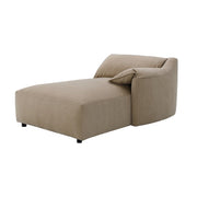 Veata - Sectional Sofa - Light Brown Suede - R&R Furniture Gallery (Fountain Valley, CA)