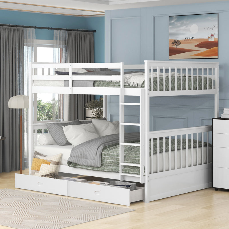 Bunk Bed With Ladders And 2 Storage Drawers - R&R Furniture Gallery (Fountain Valley, CA)
