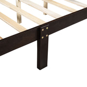 Platform Bed Frame Mattress Foundation Sleigh Bed With Headboard / Footboard / Wood Slat Suppor - R&R Furniture Gallery (Fountain Valley, CA)