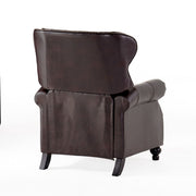 Contemporary Style Push Back Recliner With Button Tufted Stitching And Nailhead Trim - R&R Furniture Gallery (Fountain Valley, CA)