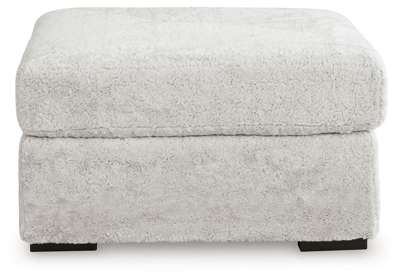 Cuddle Plush - Oversized Accent Ottoman - Arctic - R&R Furniture Gallery (Fountain Valley, CA)