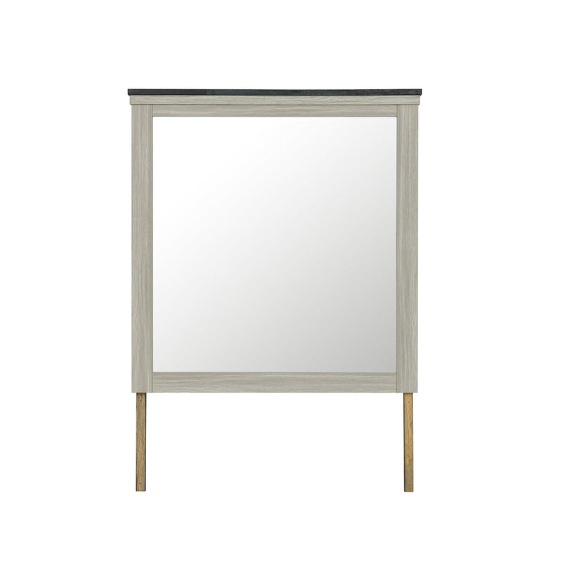 Augusta - Mirror With Sleek Frame, Large Scale Mirror For Dresser - Beige Brown - R&R Furniture Gallery (Fountain Valley, CA)