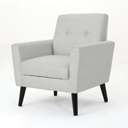 Radiantize - Upholstered Fabric Club Chair With Square-Off Back And Button Tufted - R&R Furniture Gallery (Fountain Valley, CA)