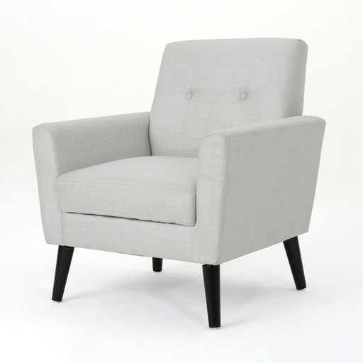 Radiantize - Upholstered Fabric Club Chair With Square-Off Back And Button Tufted - R&R Furniture Gallery (Fountain Valley, CA)