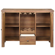 Pascaline - Server - Rustic Brown & Oak - R&R Furniture Gallery (Fountain Valley, CA)