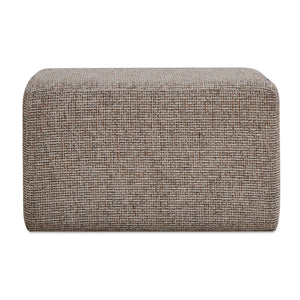 Kelce - Woven Checkered Ottoman - Brown