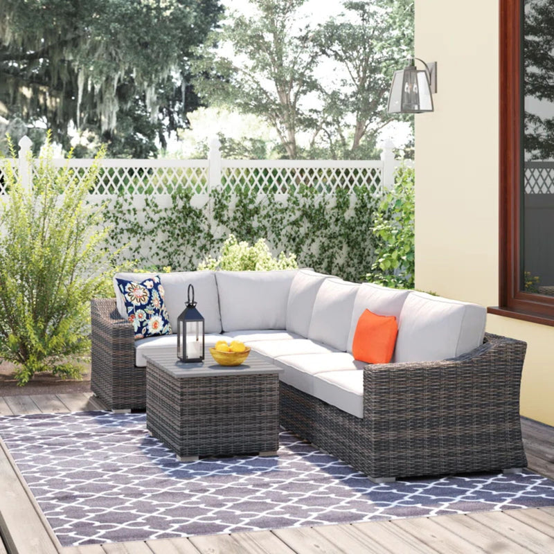 Stylish Sofa Seating Group With Cushions Perfect For Outdoor Gatherings - R&R Furniture Gallery (Fountain Valley, CA)