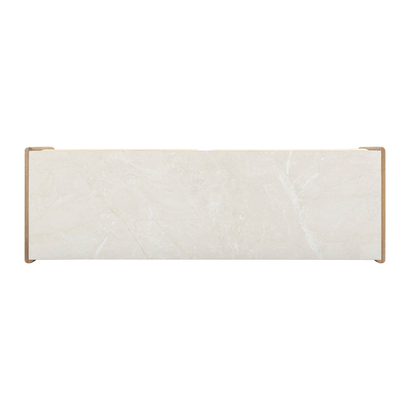 Paige - Console / Desk - Natural Oak - R&R Furniture Gallery (Fountain Valley, CA)
