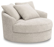 Cuddle Plush - Oversized Swivel Accent Chair - Arctic - R&R Furniture Gallery (Fountain Valley, CA)