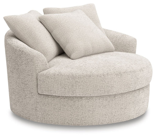 Cuddle Plush - Oversized Swivel Accent Chair - Arctic - R&R Furniture Gallery (Fountain Valley, CA)