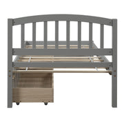 Platform Storage Bed Wood Bed Frame With Two Drawers And Headboard - R&R Furniture Gallery (Fountain Valley, CA)