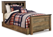 Trinell - Twin Bookcase Bed With 1 Large Storage Drawer - Brown - R&R Furniture Gallery (Fountain Valley, CA)