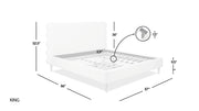 Stockholm - Modern Wavy Headboard Platform Bed - R&R Furniture Gallery (Fountain Valley, CA)
