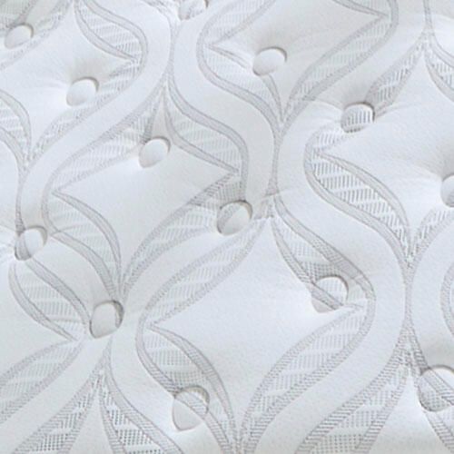 8-inch Bonnell hybrid mattress by Sierra Sleep® featuring a plush top and supportive hybrid construction on a bed frame.
