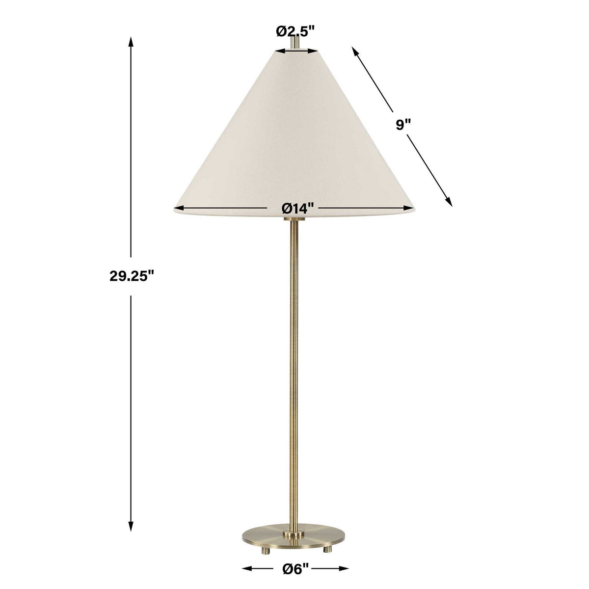 Table Lamp (Set of 2) - Plated Antique Brass