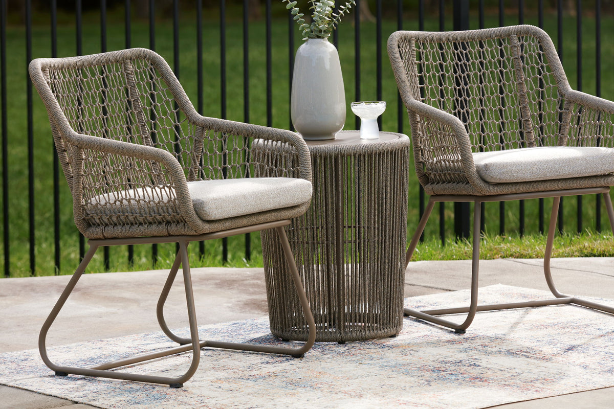 Majors Beach - Outdoor Table And 2 Chairs (Set of 3) - Beige - R&R Furniture Gallery (Fountain Valley, CA)