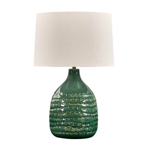 Breya - Glaze Table Lamp - Green