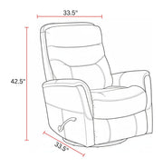 Gemini - 33.5" Swivel Glider Recliner (Set of 2) - R&R Furniture Gallery (Fountain Valley, CA)