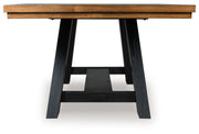 Greddinton - Dining Extension Table - Brown / Black - R&R Furniture Gallery (Fountain Valley, CA)
