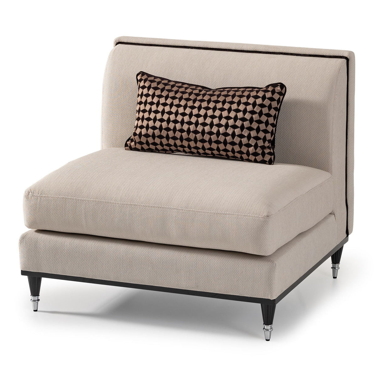 La Francaise - Armless Accent Chair - R&R Furniture Gallery (Fountain Valley, CA)