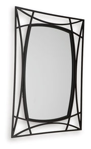 Freenville - Accent Mirror - Black - R&R Furniture Gallery (Fountain Valley, CA)