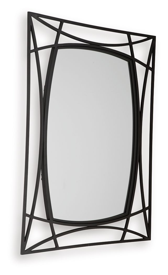 Freenville - Accent Mirror - Black - R&R Furniture Gallery (Fountain Valley, CA)