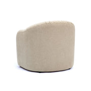Tan Pamela Chenille Tassel Lounge Chair by TOV Furniture, accent chair with tassel details and plush upholstery, ideal for stylish living rooms.