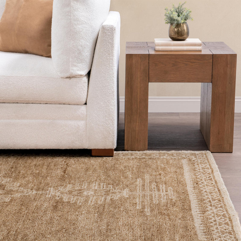 Classic Home Luxor Cairo hand-knotted rug with intricate geometric patterns and rich earthy tones, ideal as a stylish area rug.