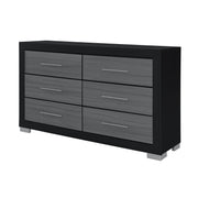 Elsa - 2 Toned And Dresser With Bar Handle And Construction - R&R Furniture Gallery (Fountain Valley, CA)