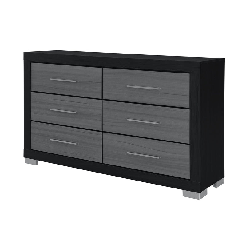 Elsa - 2 Toned And Dresser With Bar Handle And Construction - R&R Furniture Gallery (Fountain Valley, CA)