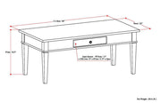 Carlton - Coffee Table - Dark Tobacco Brown - R&R Furniture Gallery (Fountain Valley, CA)